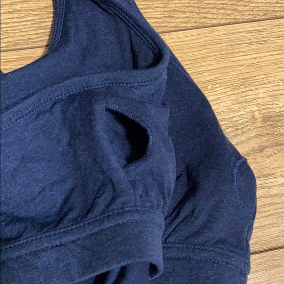 Navy Blue Joe Fresh Active Tank with Built-In Bra, S - Picture 4 of 5
